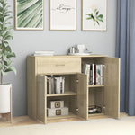 Sideboard Sonoma Oak 88x30x70 cm Chipboard