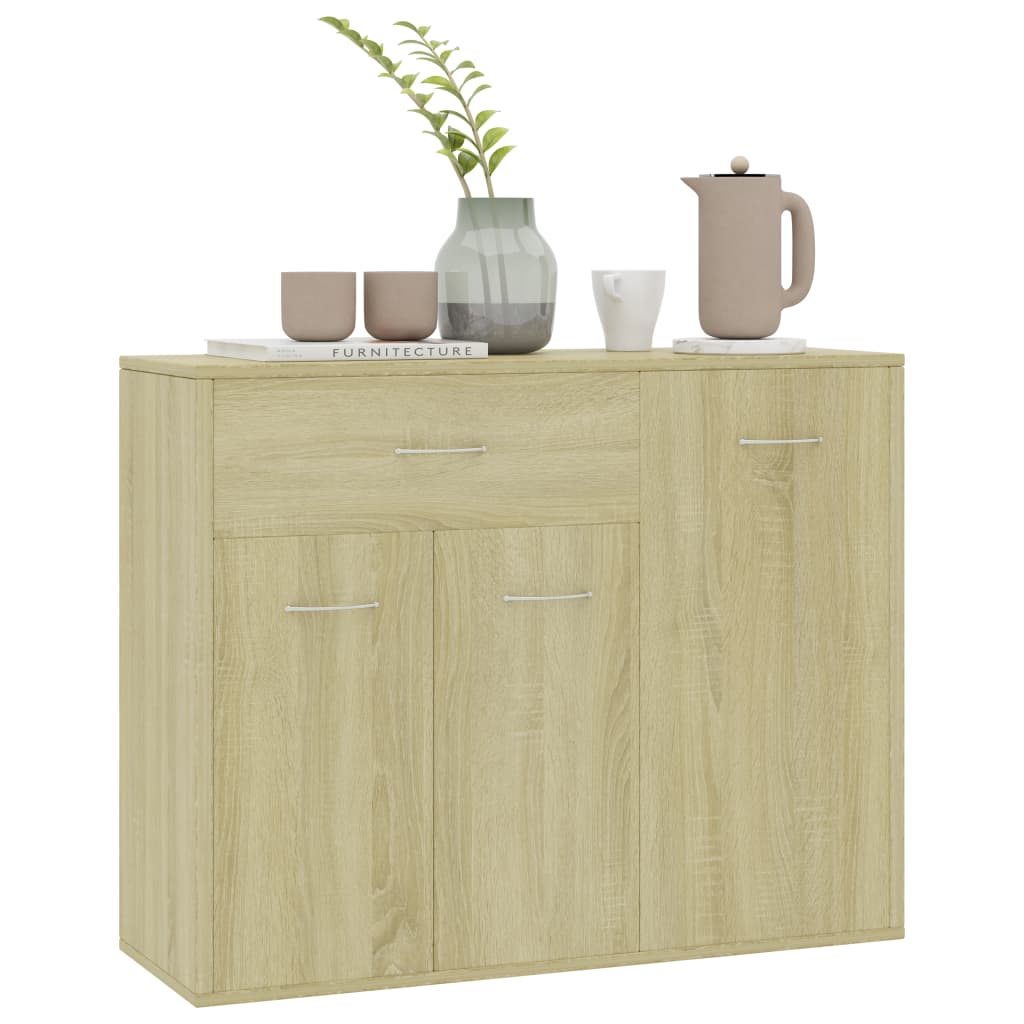 Sideboard Sonoma Oak 88x30x70 cm Chipboard