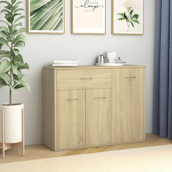  Sideboard Sonoma Oak 88x30x70 cm Chipboard