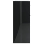Sideboard High Gloss Black  Chipboard