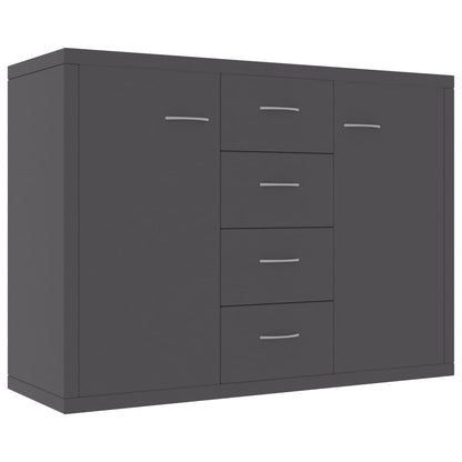 Sideboard Grey 88x30x75 cm Chipboard