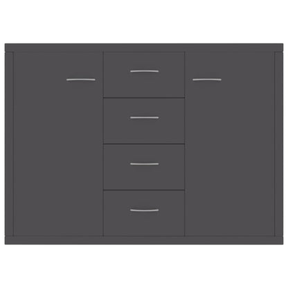 Sideboard Grey 88x30x75 cm Chipboard