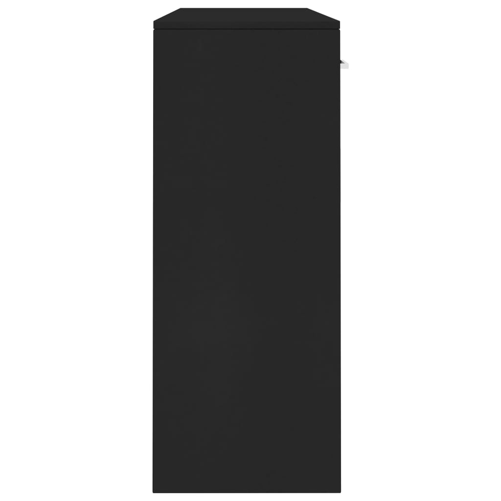 Sideboard Black 110x34x75 cm Chipboard