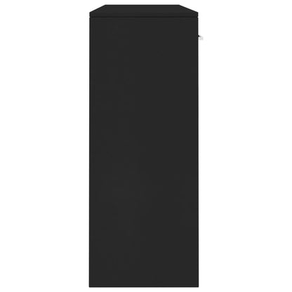 Sideboard Black 110x34x75 cm Chipboard