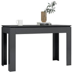 Dining Table High Gloss Grey - Chipboard