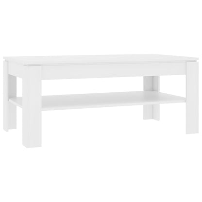 Coffee Table White 110x60x47 cm Chipboard