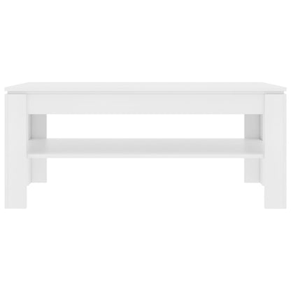 Coffee Table White 110x60x47 cm Chipboard