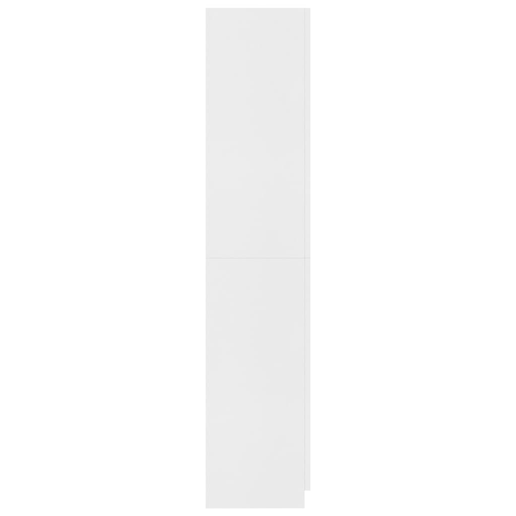 3-Door Wardrobe White 120x50x180 cm Chipboard