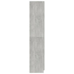 3-Door Wardrobe Concrete Grey Chipboard
