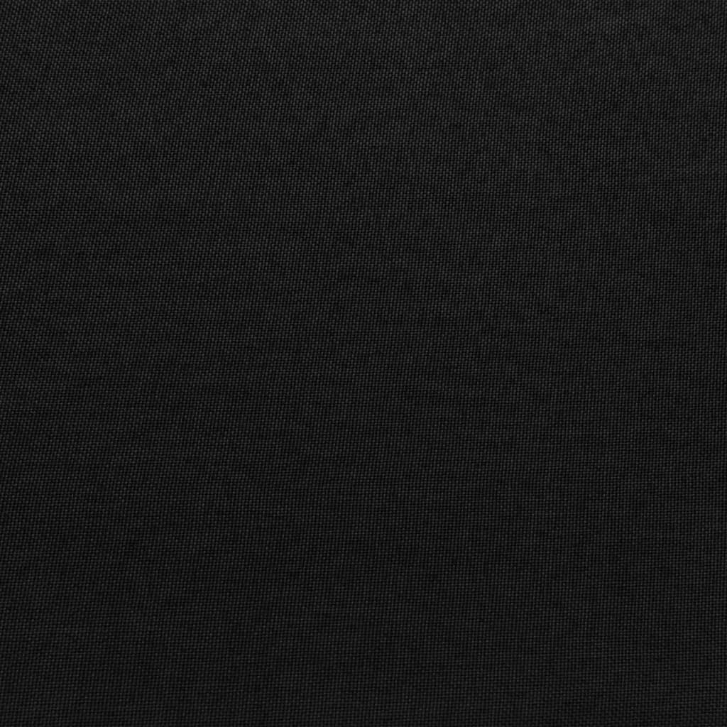 Sectional Corner Sofa with Cushion Fabric Black