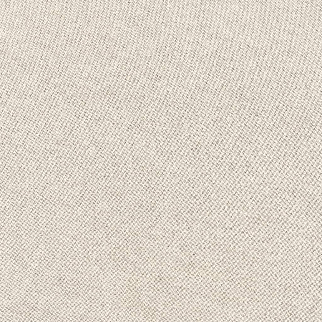 3-Seater Sofa Cream Fabric