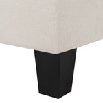 2-Seater Sofa Cream Fabric