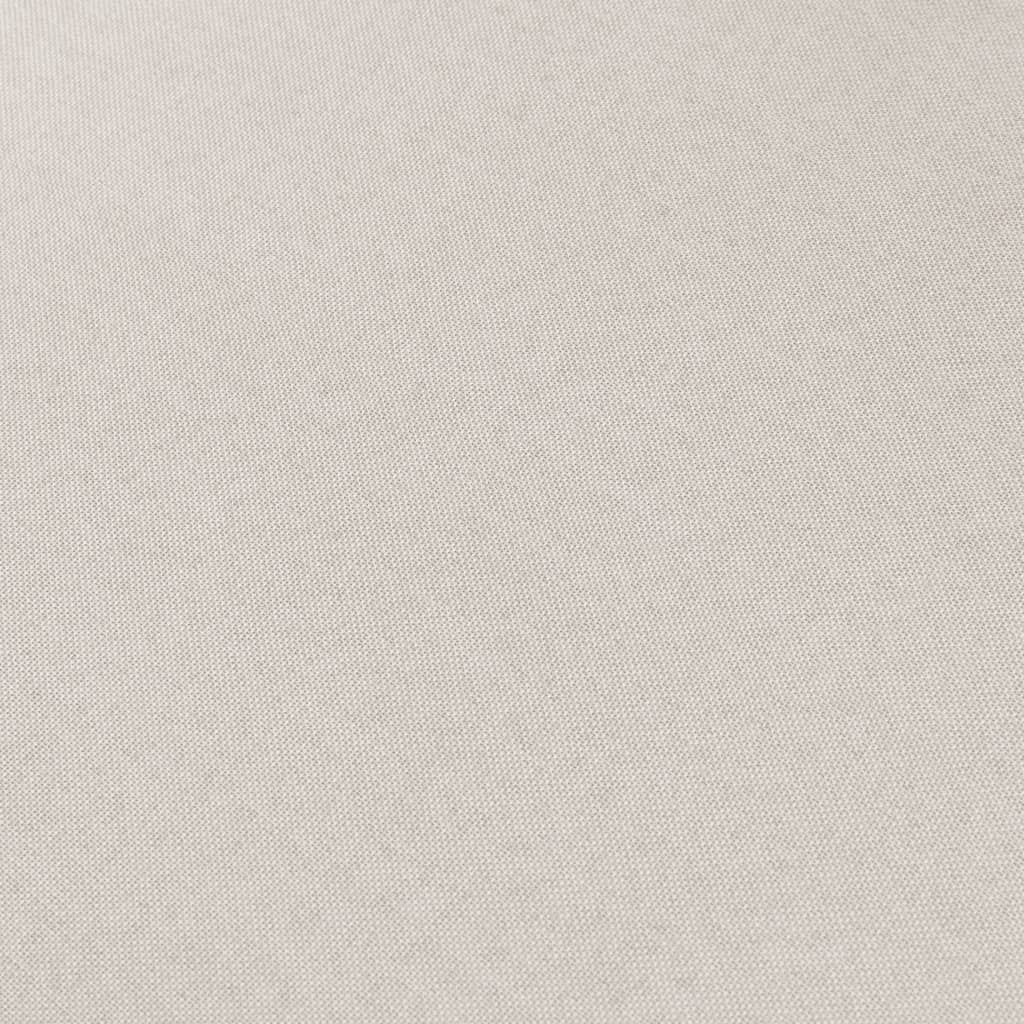 3-Seater Sofa Cream Fabric