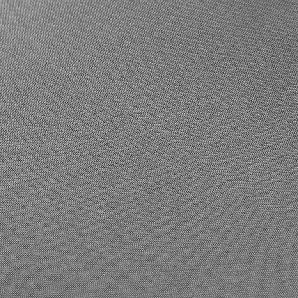 5-Seater Sofa Light Grey Fabric