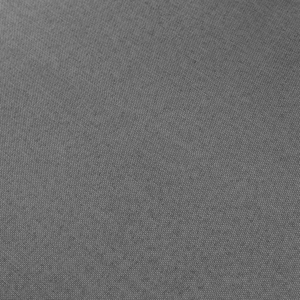 5-Seater Sofa Dark Grey Fabric
