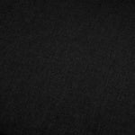 3-Seater Sofa Black Fabric