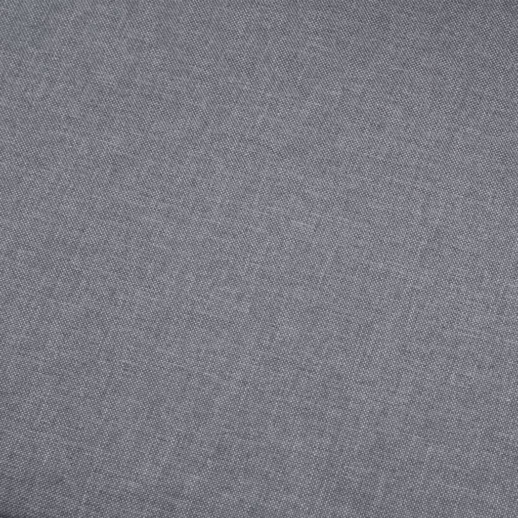 5-Seater Sofa Light Grey Fabric