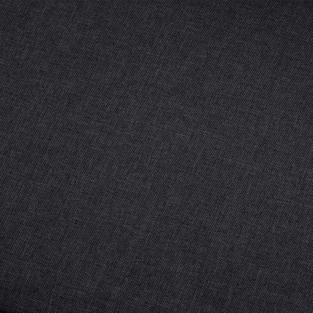 5-Seater Sofa Dark Grey Fabric