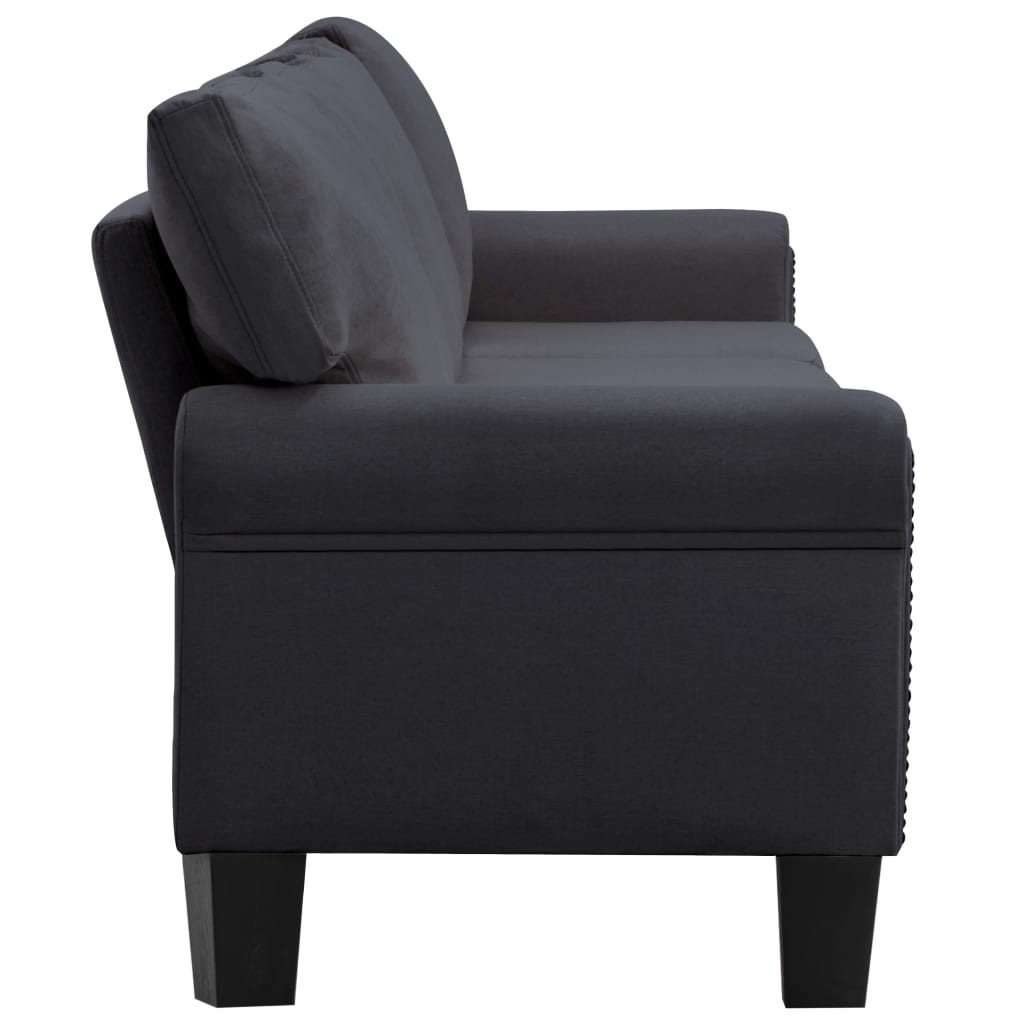 5-Seater Sofa Dark Grey Fabric