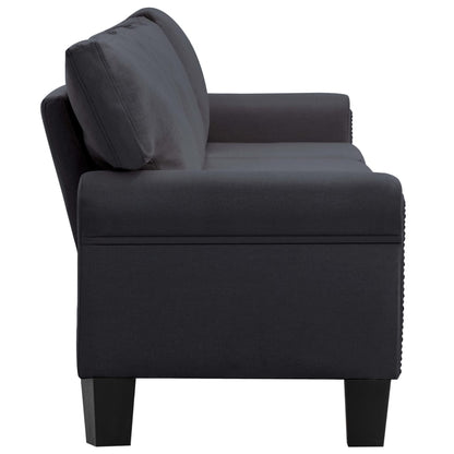 5-Seater Sofa Dark Grey Fabric