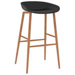 Bar Chairs 4 pcs Black