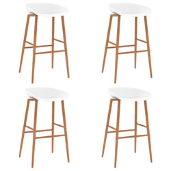 Bar Chairs 4 pcs White