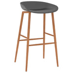 Bar Chairs 4 pcs Grey