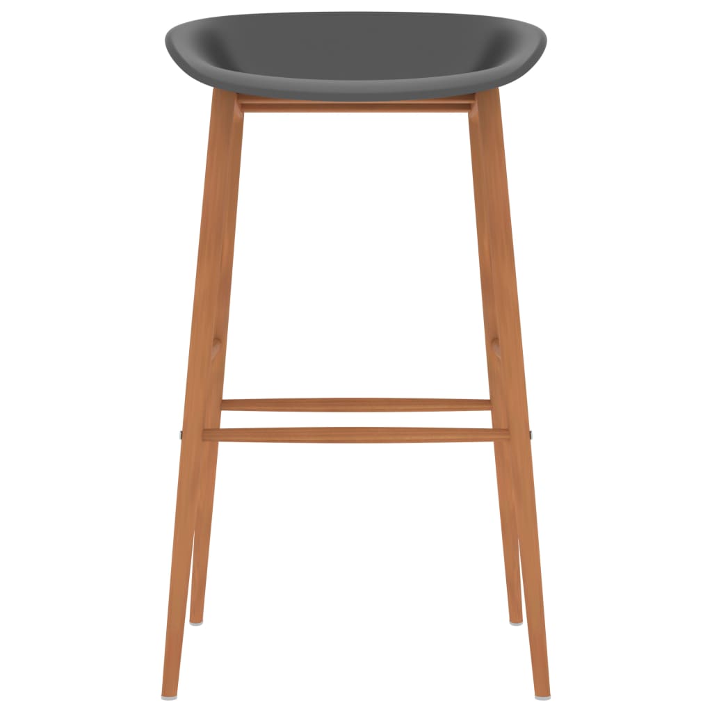 Bar Chairs 4 pcs Grey