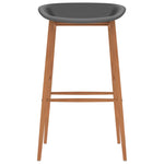 Bar Chairs 4 pcs Grey