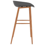 Bar Chairs 4 pcs Grey