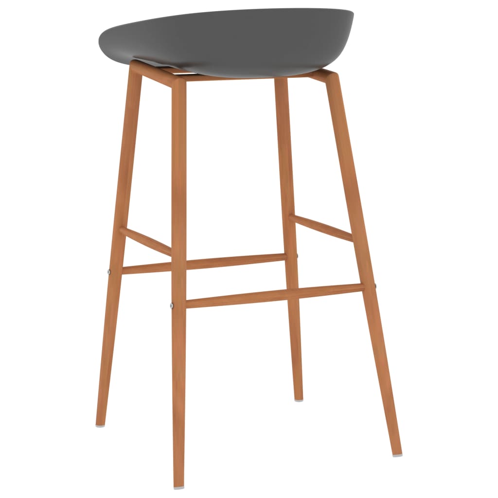 Bar Chairs 4 pcs Grey
