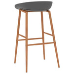 Bar Chairs 4 pcs Grey