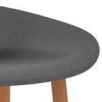 Bar Chairs 4 pcs Grey