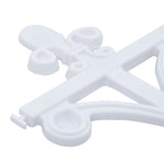 Lawn Edgings 16 pcs White 10 m PP