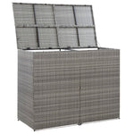 Double Wheelie Bin Shed Anthracite 153x78x120 cm Poly Rattan