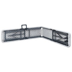 Folding Garden Benches 2 pcs 180 cm HDPE White