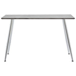 Dining Table Concrete & Silver MDF