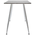 Dining Table Concrete & Silver MDF