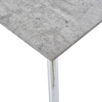 Dining Table Concrete & Silver MDF