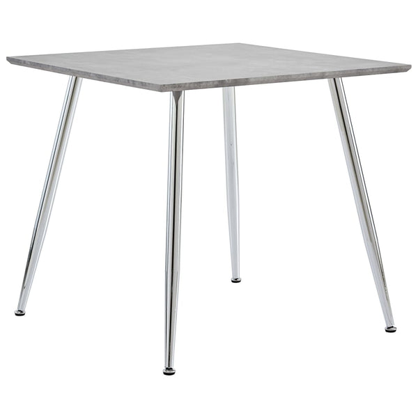  Dining Table Concrete and Silver  MDF