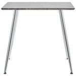 Dining Table Concrete and Silver  MDF