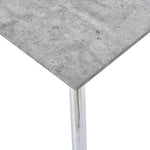 Dining Table Concrete and Silver  MDF