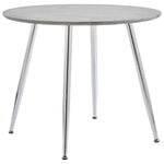 Dining Table Concrete and Silver MDF