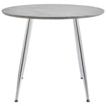 Dining Table Concrete and Silver MDF