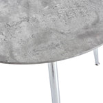 Dining Table Concrete and Silver MDF