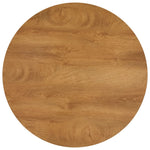Dining Table Oak and Black MDF