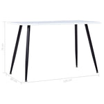 Dining Table White and Black
