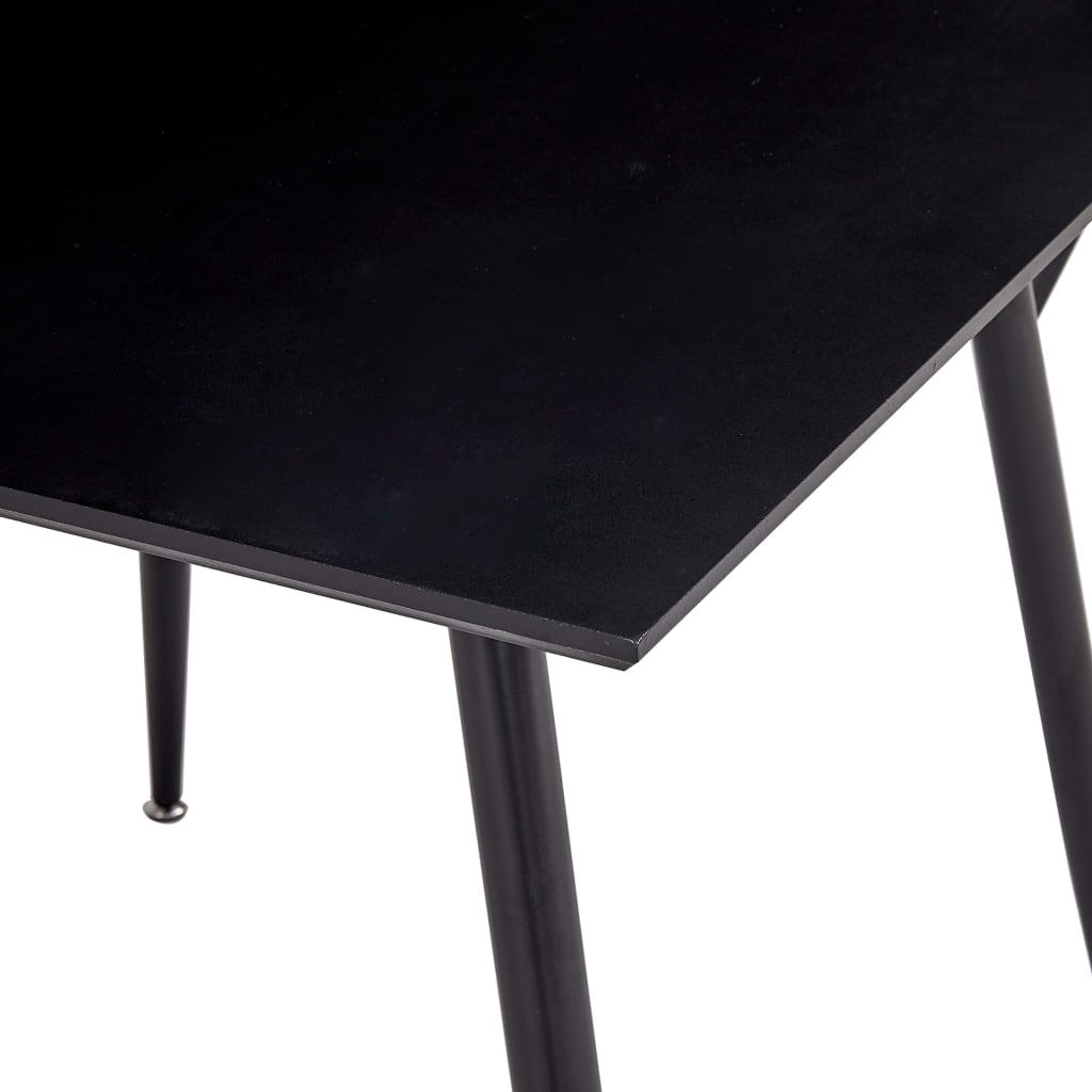Dining Table Black 80.5x80.5x73 cm MDF