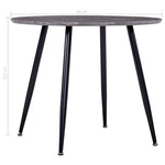 Dining Table Concrete and Black MDF