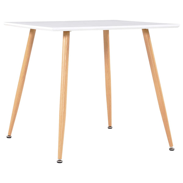  Dining Table White and Oak  MDF